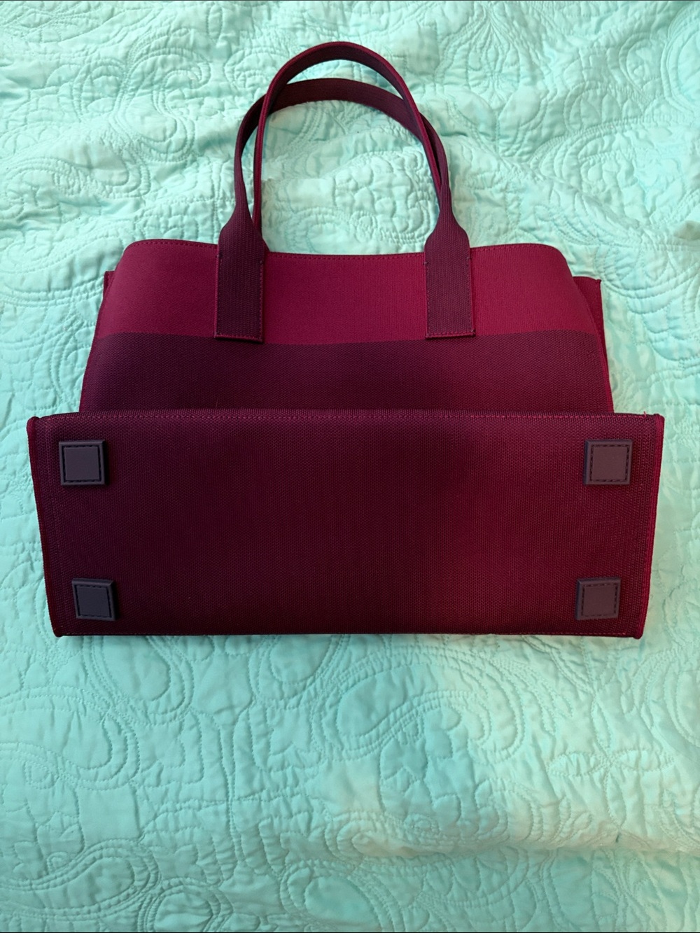Rothy’s the classic tote in dark aubergine - Picture 3 of 5